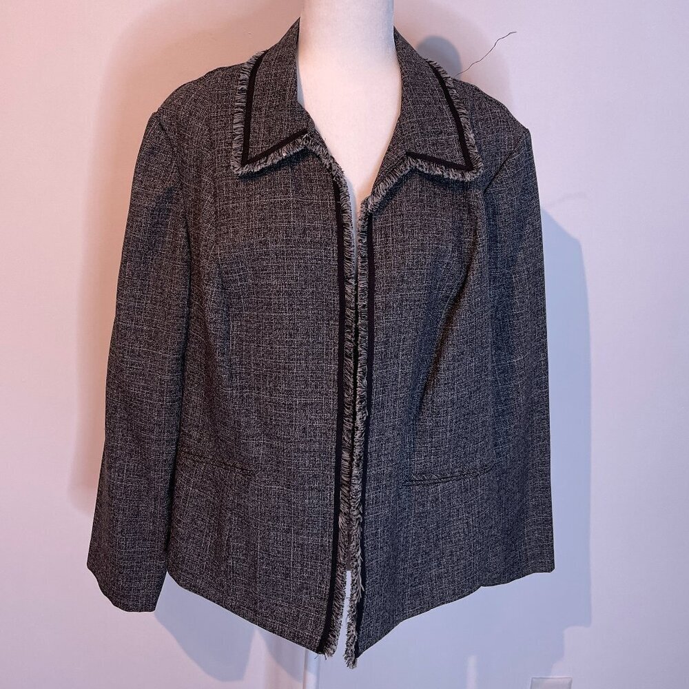 SAG Harbor Black & Gray Blazer size 18W